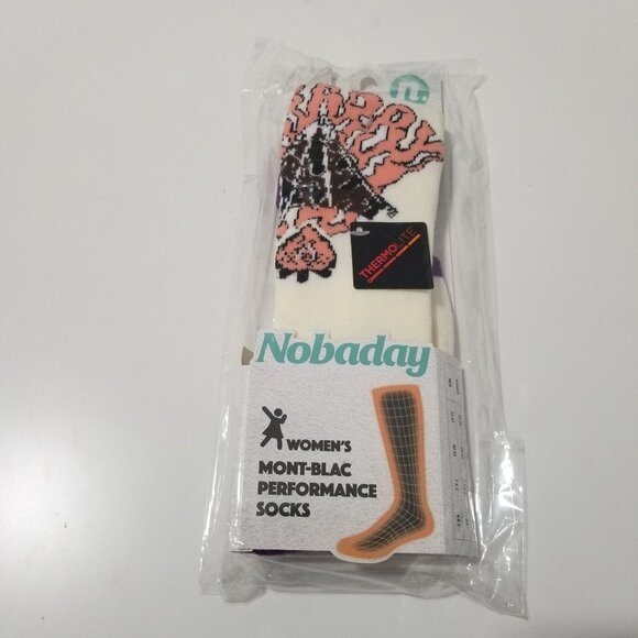 NWT NOBADAY‎ Unisex MONT-BLAC PERFORMANCE SOCKS Size M - Picture 4 of 7